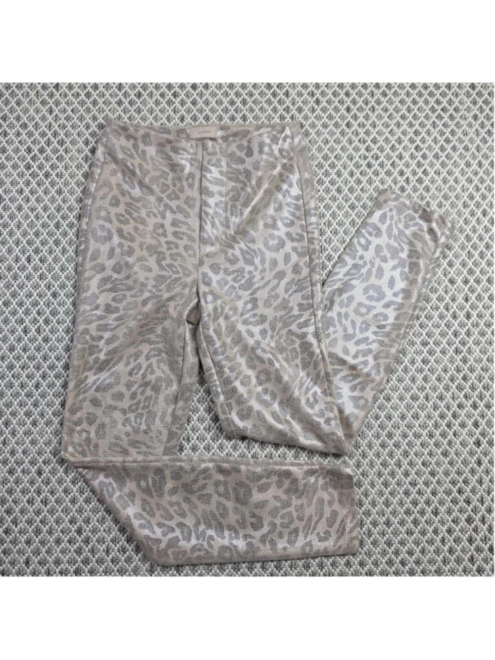 MOTHER Looker Ankle Leggings Women’s 26 Metallic Snake Print Coated Skinny